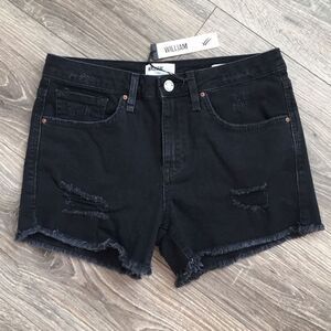 William Rast Black Ripped Shorts - Size 26